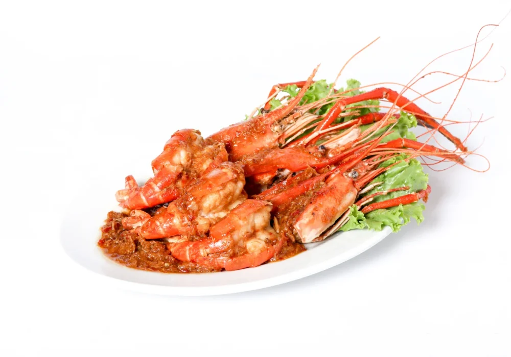 กุ้งผัดซอส X.O. STIR FRIED SHRIMP IN X.O. SAUCE