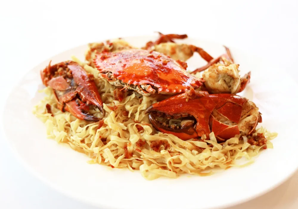 ปูผัดซอส X.O. STIR FRIED WHOLE CRAB IN X.O. SAUCE