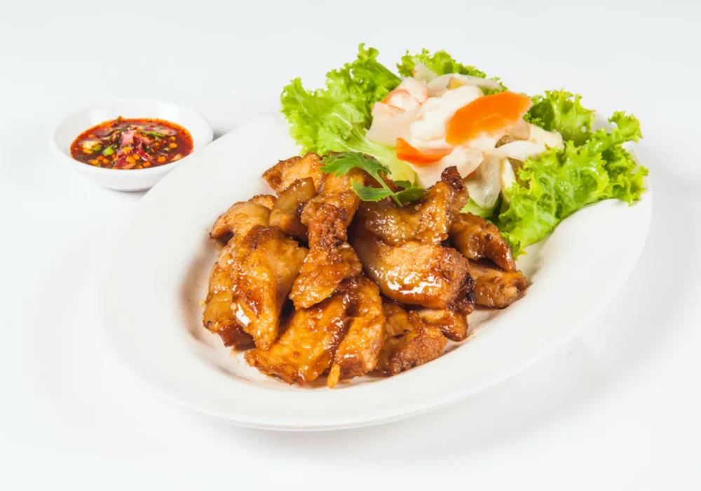 เนื้อผัดน้ำมันหอย STIR FRIED BEEF IN OYSTER SAUCE