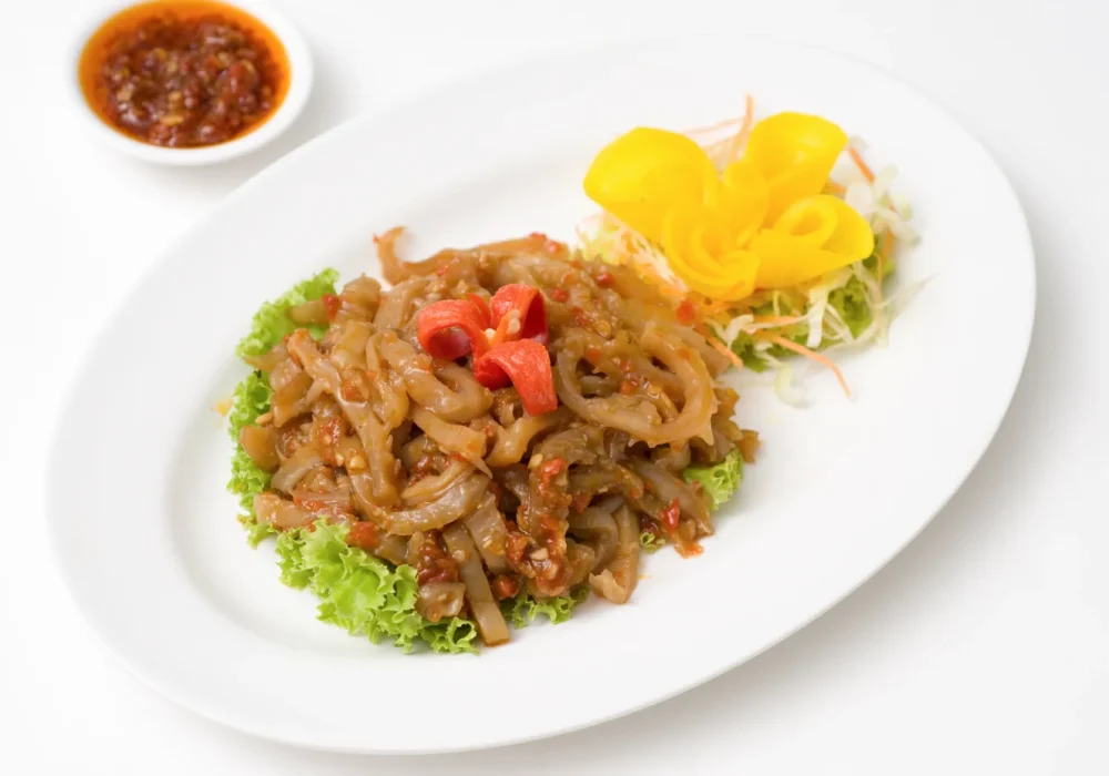 แมงกะพรุนน้ำมันงา JELLY FISH IN SESAME OIL